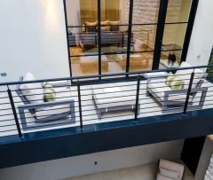 ocean club chairs on balcony